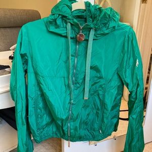 Moncler bright green jacket